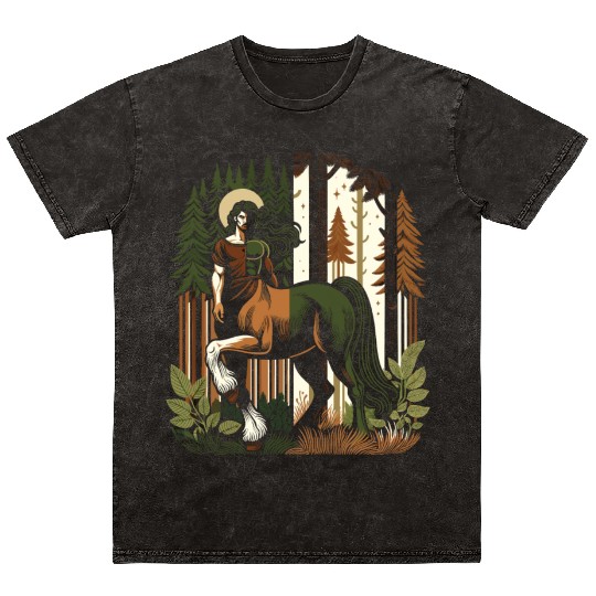 Centaur Mythical Creature Greek Mythology Mineral Wash T Shirts