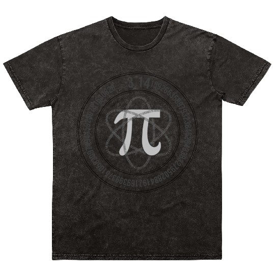 Pi Symbol Math Equations Happy Pi Day Mineral Wash T Shirts