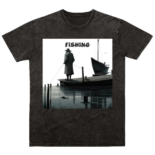 My retirement plan: fishing until the end of my da Mineral Wash T Shirts
