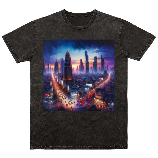 Urban Twilight Mineral Wash T Shirts