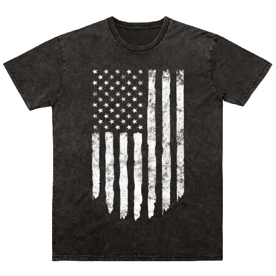USA WHITE Mineral Wash T Shirts
