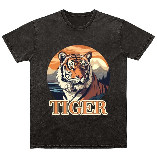 Tiger Design for a Tiger lovers Mineral Wash T Shirts