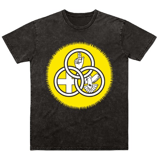 God Trinity Sunday Father Son Holy Spirit Mineral Wash T Shirts