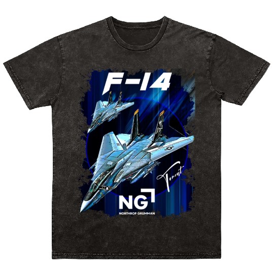 F-14 Tomcat Fighterjet Mineral Wash T Shirts