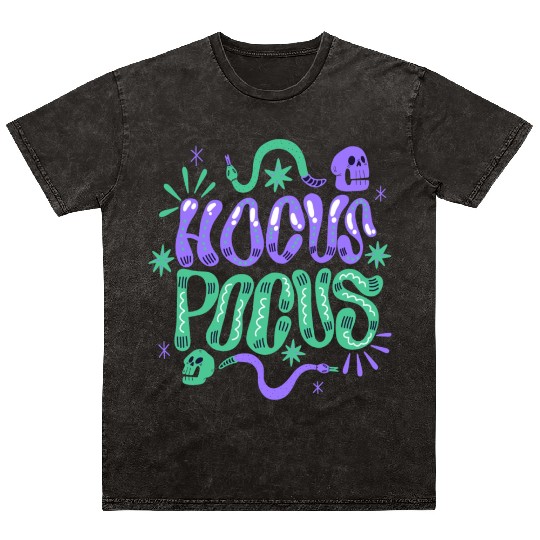 hocus pocus Mineral Wash T Shirts