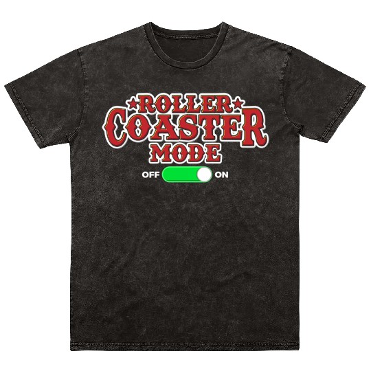 Roller Coaster Lover Mineral Wash T Shirts