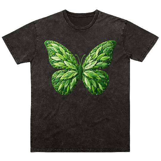Verdant Leafwing Monarch Butterfly Mineral Wash T Shirts