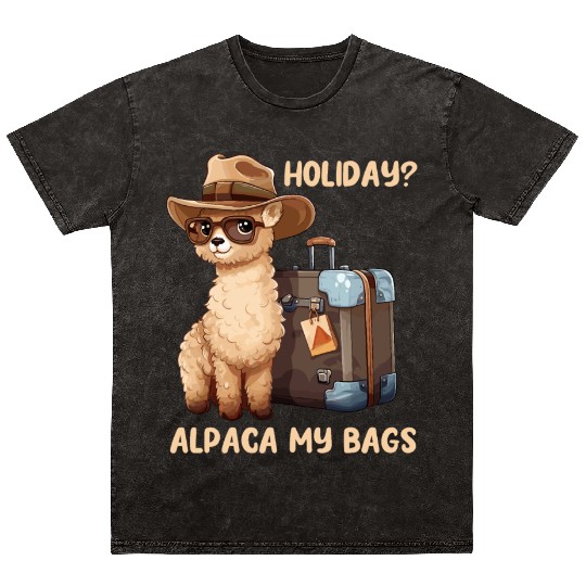 Holiday? Alpaca My Bags Mineral Wash T Shirts