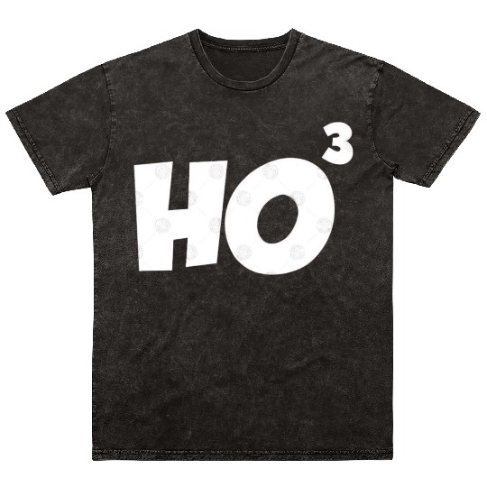 Ho Ho Ho Cubed Mineral Wash T Shirts Ho Mineral Wash T Shirts Geek Nerd Gifts Ch