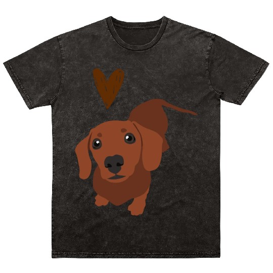 Dachshund Mineral Wash T Shirts, Funny Gift for Dachshund Lover