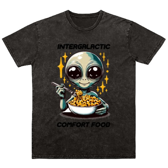 Galaxy Mac and Cheese | Sci-fi Comfort Food Gifts Mineral Wash T Shirts