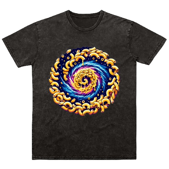 Galaxy Mac and Cheese | Sci-fi Comfort Food Gifts Mineral Wash T Shirts