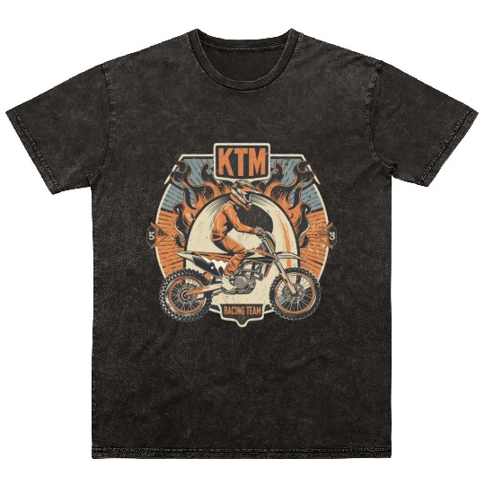 ktm racing team Mineral Wash T Shirts