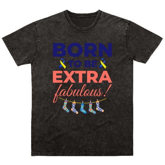 Down Syndrome Awareness Extra Fabulous Mineral Wash T Shirts