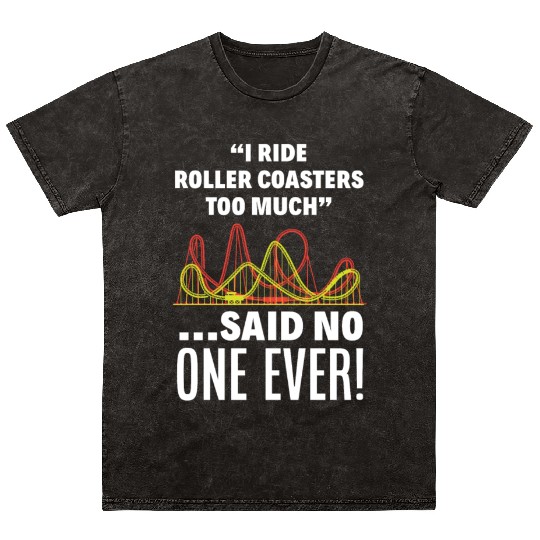 Roller Coaster Fan Mineral Wash T Shirts
