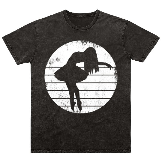 Ballet Girl Sketch Mineral Wash T Shirts