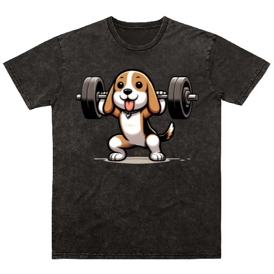 Beagle CrossFit Pro: Mastering the Jerk Mineral Wash T Shirts