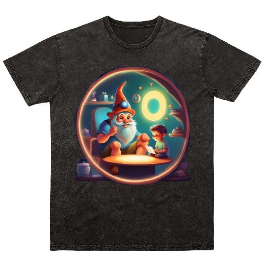 A Father's Day Gnome as a tech-savvy dad Mineral Wash T Shirts