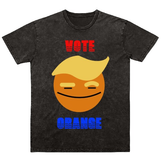 Support Donald J. Trump. Vote Orange Trump Smile Mineral Wash T Shirts