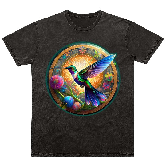 aiTee Hummingbird 01 Mineral Wash T Shirts
