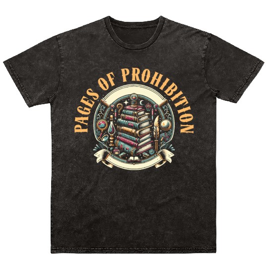 Read Banned Books Bookworm Book Lover Literature Mineral Wash T Shirts