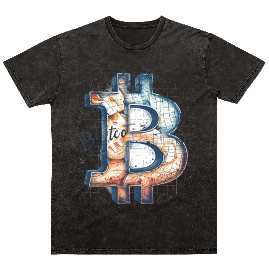 Pi day 3.14 Crypto Bitcoin Origins of Mineral Wash T Shirts