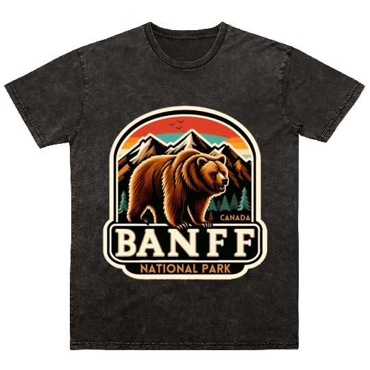 Banff National Park, Alberta Canada grizzly bears Mineral Wash T Shirts