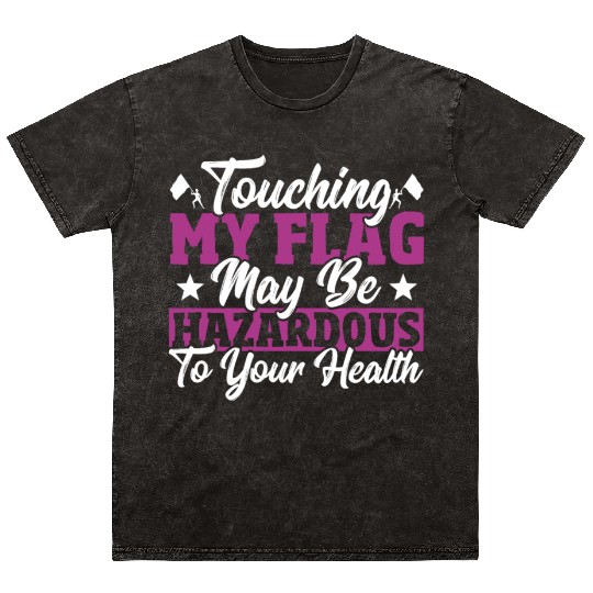 Winter Guard Sabres Flag Dance Girls I Love My Mineral Wash T Shirts