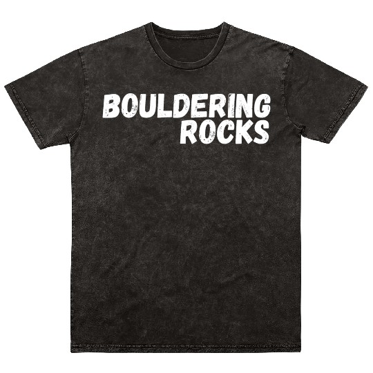 bouldering rocks Mineral Wash T Shirts