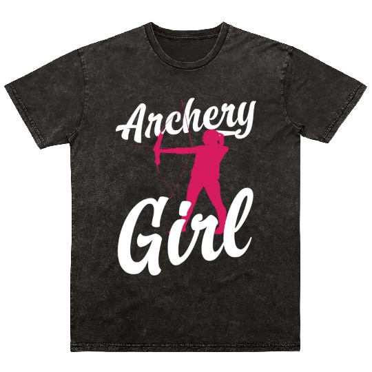 Archery Bowhunter Women Mineral Wash T Shirts