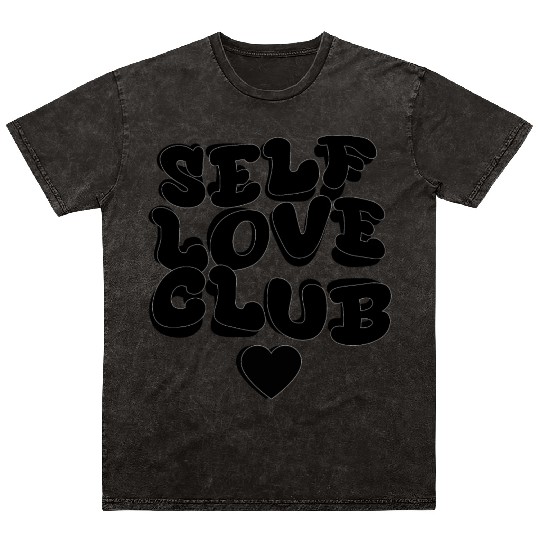 SELF LOVE CLUB Mineral Wash T Shirts