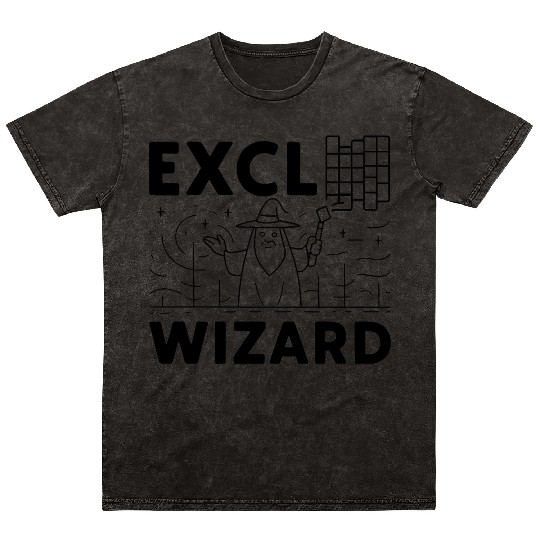 excel wizard funny accountant bookkeepers gift Mineral Wash T Shirts