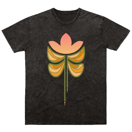 Spring butterfly flower Mineral Wash T Shirts