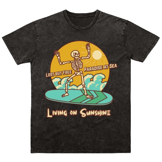 Summer Vibes Mineral Wash T Shirts