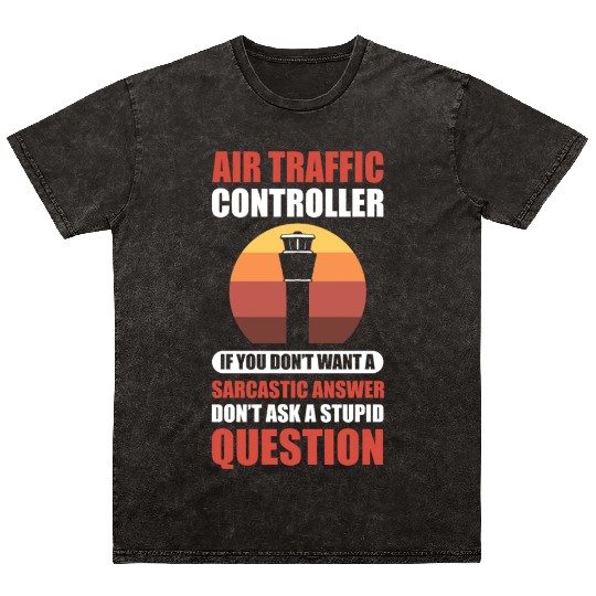 Aviation Air Traffic Pilots Air Traffic Mineral Wash T Shirts