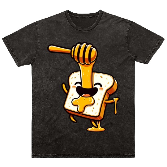 Toast with Honey Beekeeper Bee Honey Mineral Wash T Shirts