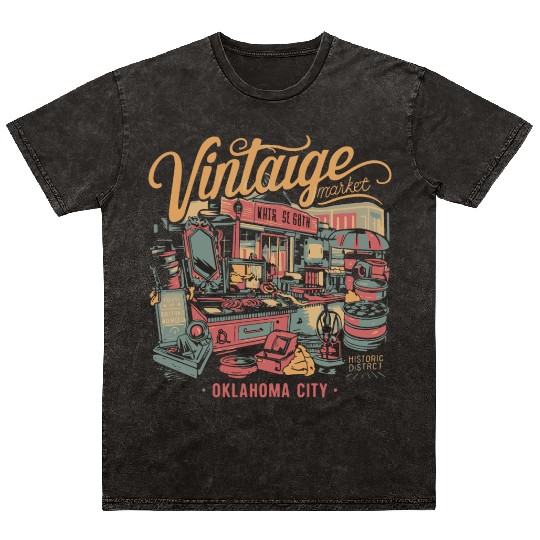 Vintage Market Days of Oklahoma City 2024 Mineral Wash T Shirts
