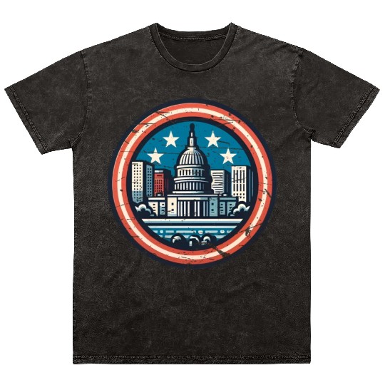 Washington DC Mineral Wash T Shirts