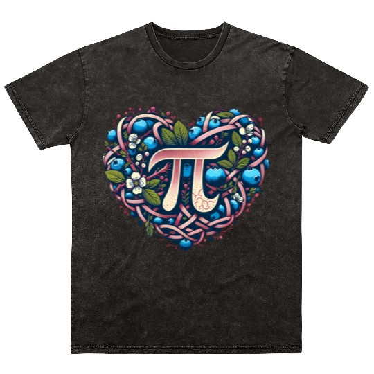 Blueberry Pi Day Mineral Wash T Shirts