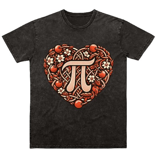 Cherry PI Day Mineral Wash T Shirts