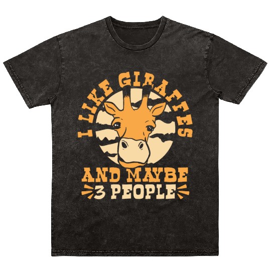 Like Giraffes And Maybe 3 People African Mineral Wash T Shirts