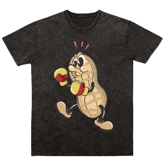 peanuts boxing fighter Mineral Wash T Shirts