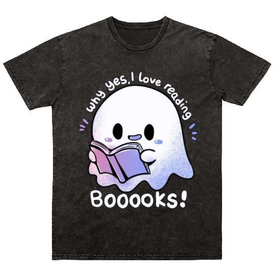 Why yes, I love reading booooks Mineral Wash T Shirts