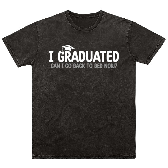 Funny Graduate Relaxation Mineral Wash T Shirts