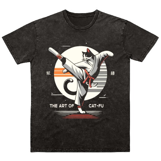 Kung Fu Chinese Kung Fu Asian Kung Fu Self defense Mineral Wash T Shirts