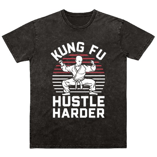 Kung Fu Chinese Kung Fu Asian Kung Fu Self defense Mineral Wash T Shirts