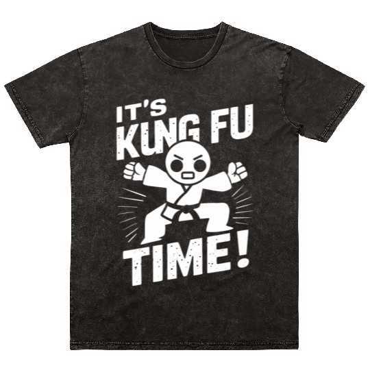 Kung Fu Chinese Kung Fu Asian Kung Fu Self defense Mineral Wash T Shirts