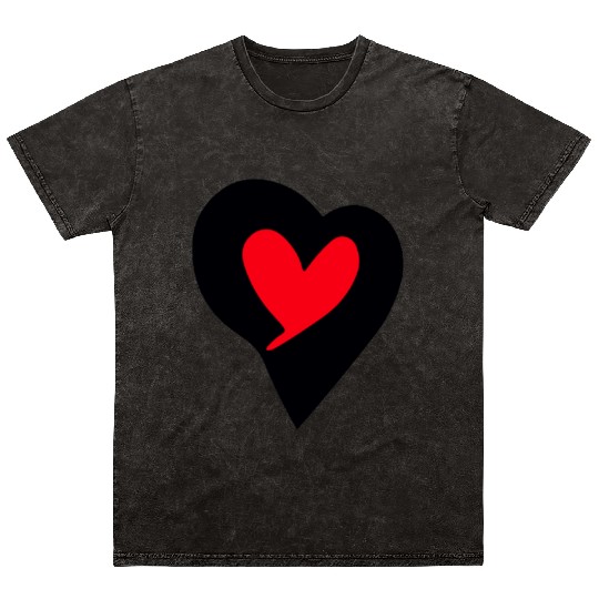 Saint Valentin Heart stylish Logodesign t'Mineral Wash T Shirts