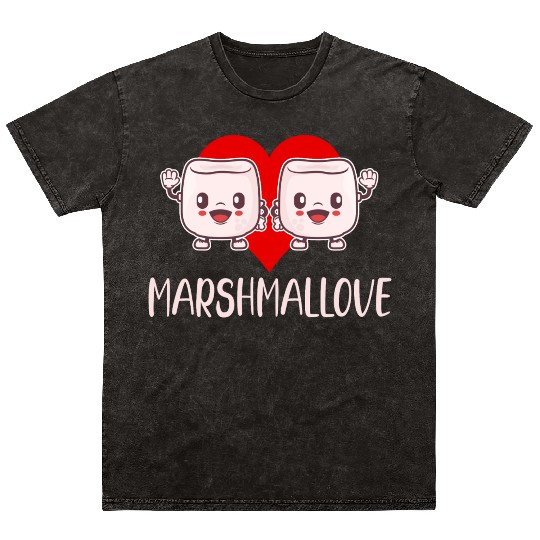 Marshmallove Marshmallow Puns Cocoa RV Mountain Mineral Wash T Shirts