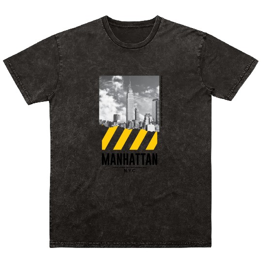 Manhattan NYC Mineral Wash T Shirts